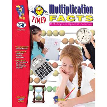 Timed Multiplication Facts By On The Mark Press