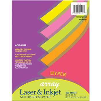 Array Multipurpose 500Sht Hyper Colors 24Lb Paper By Pacon