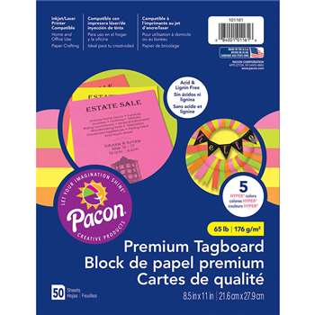 Brights Premium Tagboard Assortment, PAC101161