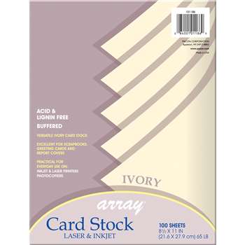 Array Card Stock Ivory By Pacon