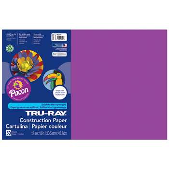 Tru-Ray Construction Paper 12 X 18 Magenta By Pacon
