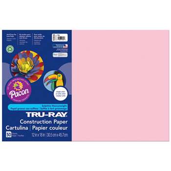 Tru-Ray Construction Paper 12 X 18 Pink By Pacon