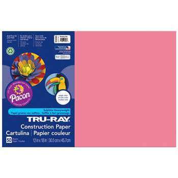Tru-Ray Construction Paper 12 X 18 Hot/Shocking Pink By Pacon