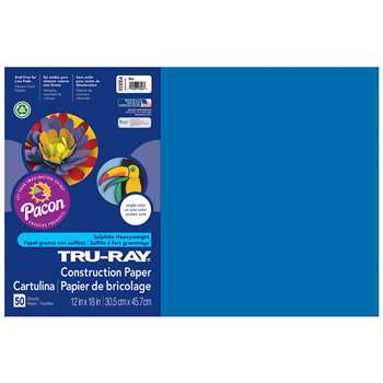 Tru-Ray Construction Paper 12 X 18 Blue By Pacon