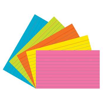 Super Bright Index Cards 3X5 Ruled, PAC1726