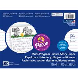 Picture Story Paper 500 Sht 12 X 9 1/2 In Long Rule By Pacon