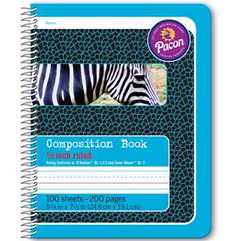 Composition Book 1/2&quot; Ruled Spiral Bound, PAC2429