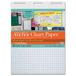 Heavy Duty Anchor 27X34 1&quot; Grid Ruled Chart Paper, PAC3372