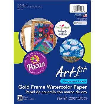 Art1St Gold Frame Watercolor Paper, PAC4926