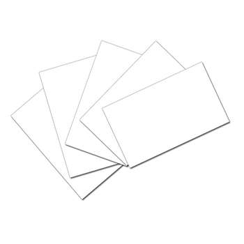 White 3X5 Unruled Index Cards 100Pk, PAC5141