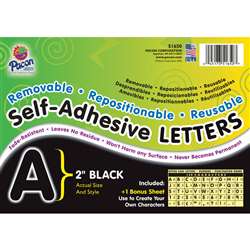 2 Self-Adhesive Letters Black By Pacon