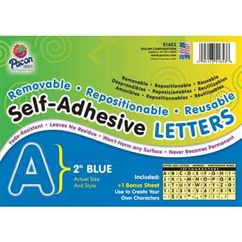 2 Self-Adhesive Letters Blue By Pacon