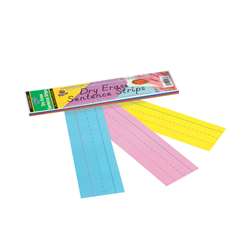 Dry Erase Sentence Strips Assorted 3 X 12 By Pacon