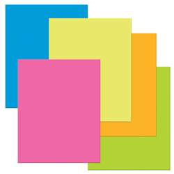 Heavy Poster Board Neon Assort 25Pk, PAC53051