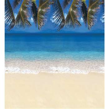 Fadeless Designs 48 X 50 Boxed Tropical Beach By Pacon