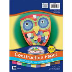 Construction Paper Assorted 9X12 By Pacon