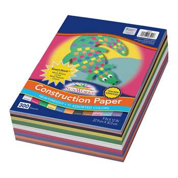 Sunworks Construc Paper, 9 X 12, Assorted Colors By Pacon