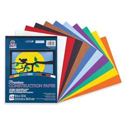 Construction Paper Pad 10 Colors 40 Sheets, PAC6592