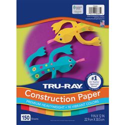 Construct Paper Vibrant Assortment Tru-Ray 9Inx12I, PAC6685