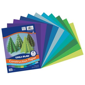 Construction Paper Cool Assortment Tru-Ray 9Inx12I, PAC6687