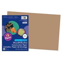 Construction Paper Lite Brown 12X18 By Pacon