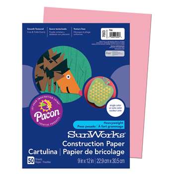 Construction Paper Pink 9X12 By Pacon