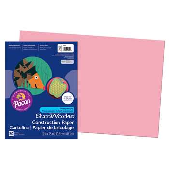 Construction Paper Pink 12X18 By Pacon