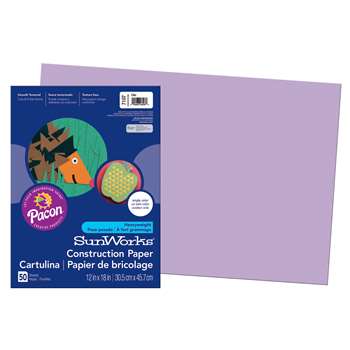 Construction Paper Lilac 12X18 By Pacon