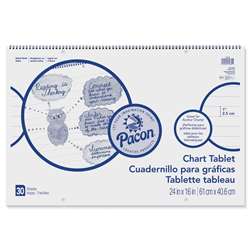 Chart Tablet 1 Inch Rule 24X16 By Pacon