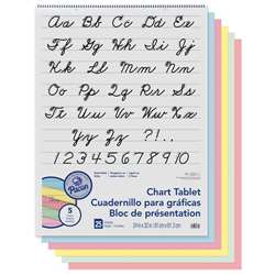 1 Ruled Cursive Cover 25 Ct 24 In X 32 In Assorted By Pacon