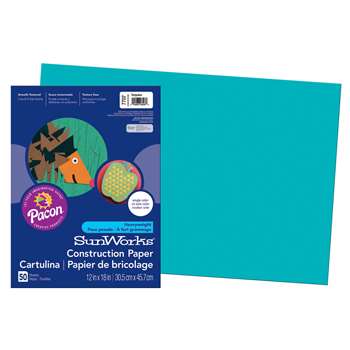 Construction Paper Turquoise 12X18 By Pacon