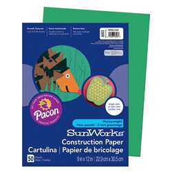 Construction Paper Holiday Grn 9X12 By Pacon