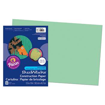 Construction Paper Light Grn 12X18 By Pacon