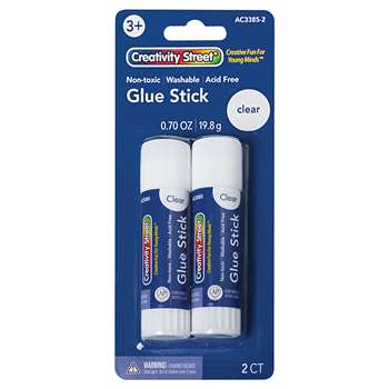 Clear Gluesticks 2 Pack Creativity Street, PACAC33852