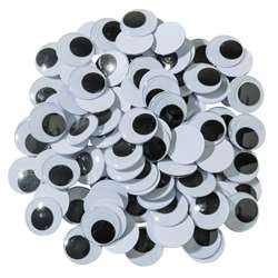 Wiggle Eyes Black 20 Mm 100 Pieces, PACAC347502