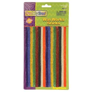 Wax Workssticks Assorted Brght Hues 8&quot; 48 Pieces, PACAC4170