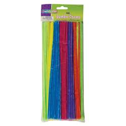 Jumbo Stems Hot Assorted Colors 100 Pieces, PACAC711004