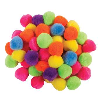 Pom Pons Hot Colors 1&quot; 50 Pieces, PACAC811302