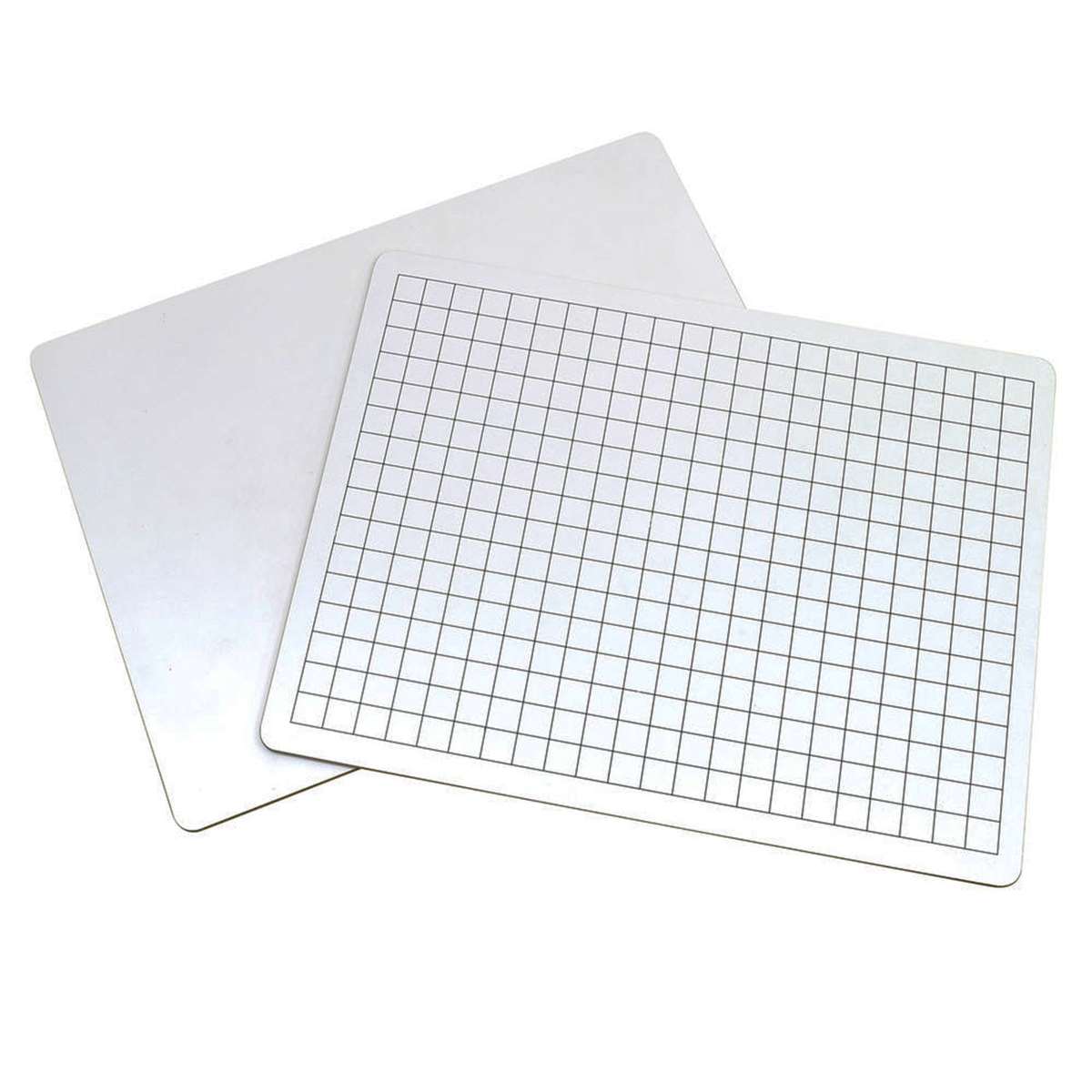 2 Sided Math Whiteboards 1/2In Grid Plain PACAC900910 Pacon Dry Erase Boards  | K12 School Supplies | Teacher Supplies