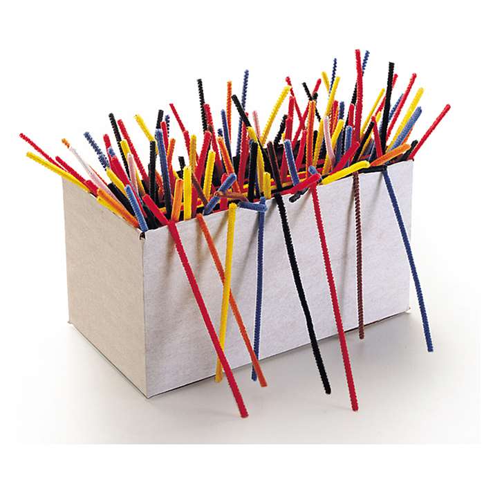 Jumbo Chenille Stems Class Pack 12&quot; Colors 1000 P, PACAC911001