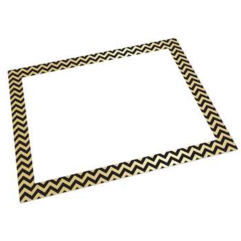 Foil Poster Board Gold/Black Chevrn 25 Sheets, PACCAR39940