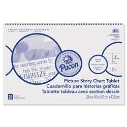 Chart Tablet 24X16 15&quot; Ruled Picure Story, PACMMK07426