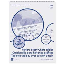 Chart Tablet 24X32 15&quot; Ruled Picure Story, PACMMK07430