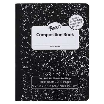 COMPOSITION NOTEBOOK WITH DRY ERASE - PACMMK37101DE