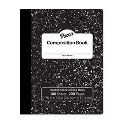 BLACK COMPOSTION BOOK COLLEGE RULED - PACMMK37106