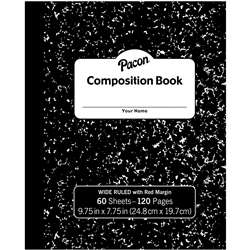 Black Composition Book 975x775, PACMMK37130