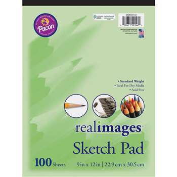 Real Images Sketch Pad Stand Weight 9X12 100 Sheet, PACMMK50146