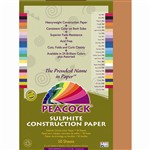 Construction Paper 12x18 Brown Peacock Colorburst, PACP6712