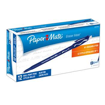 Papermate Erasermate Pen Blue By Sanford Lp