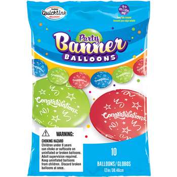 Congrats Party Banner Balloons, PBN11191